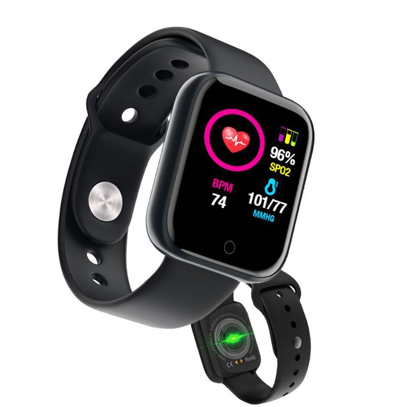 Relógio inteligente moderno com ícones de aplicativos. relógio inteligente  esportivo. smartwatch moderno