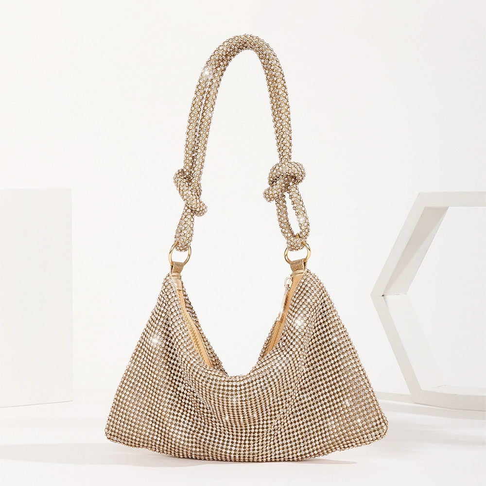 Bolsa de Ombro Strass