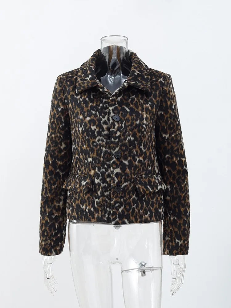 Jaqueta Feminina Leopardo Animal Print Onça