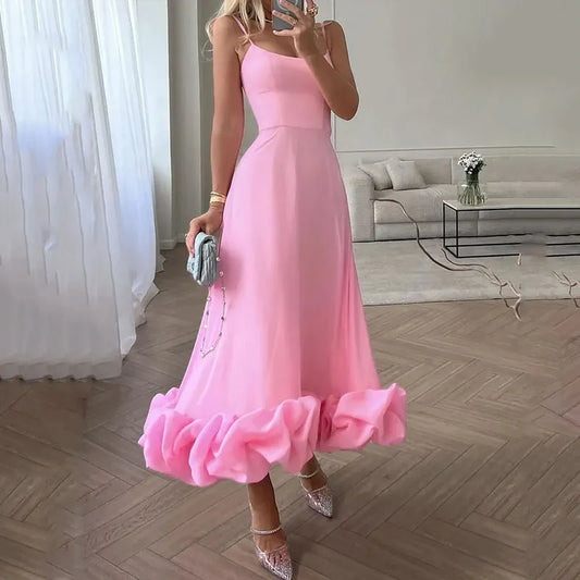   Vestido Maxi Plissado