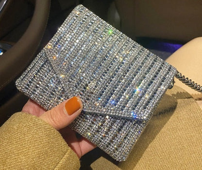 Bolsa de Strass Prata