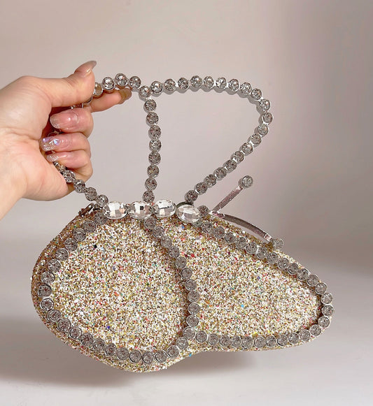 Bolsa Borboleta Strass