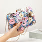 Clutch Flor e Strass