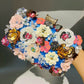 Clutch Flor e Strass